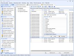 Kontrola dokumentů při přenosu do spisovny.