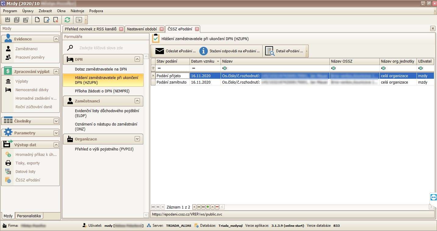 Mzdy SQL významně rozšířily komunikaci s ČSSZ Mzdy SQL významně rozšířily komunikaci s ČSSZ